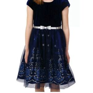 Jona Michelle navy formal dress